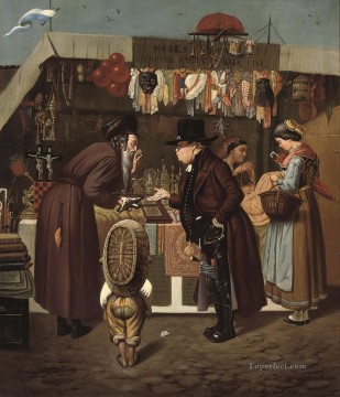El trueque en el mercado judío húngaro Isidor Kaufmann Pinturas al óleo